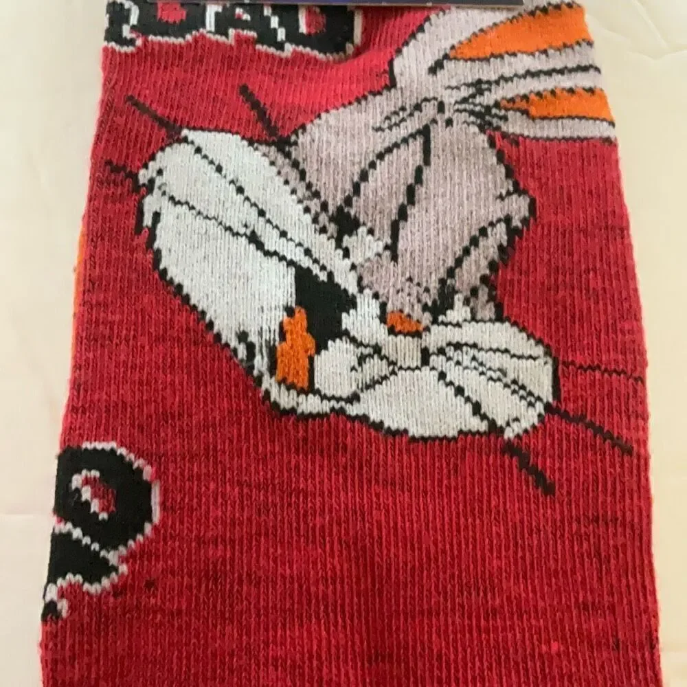 Space Jam Bugs Bunny Socks. Size 6-12. New  TuneSquad, looneytunes, basketball